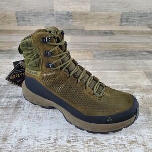 Vasque Torre AT GTX Men Hiking Shoe Sz 7.5 Dark Olive Lace Up Mid Top Waterproof